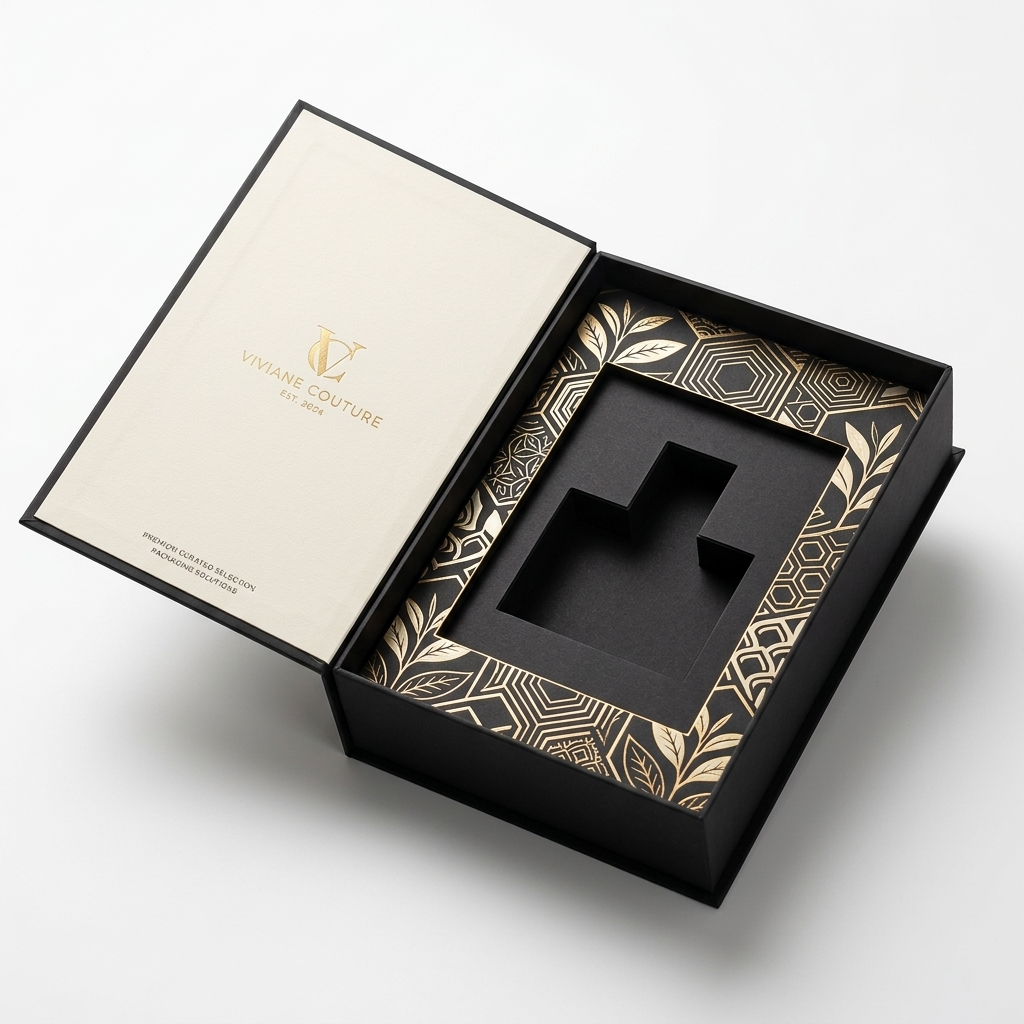 Coffret magnétique de parfum de style livre européen